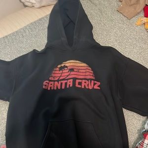 black santa cruz hoodie, medium, good quality